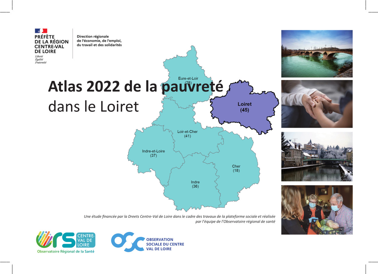 Couverture Atlas pauvreté - Loiret